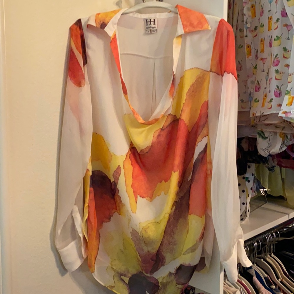 Silk tunic blouse!